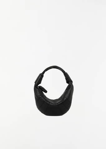 Mini Fortune Croissant Bag — Black