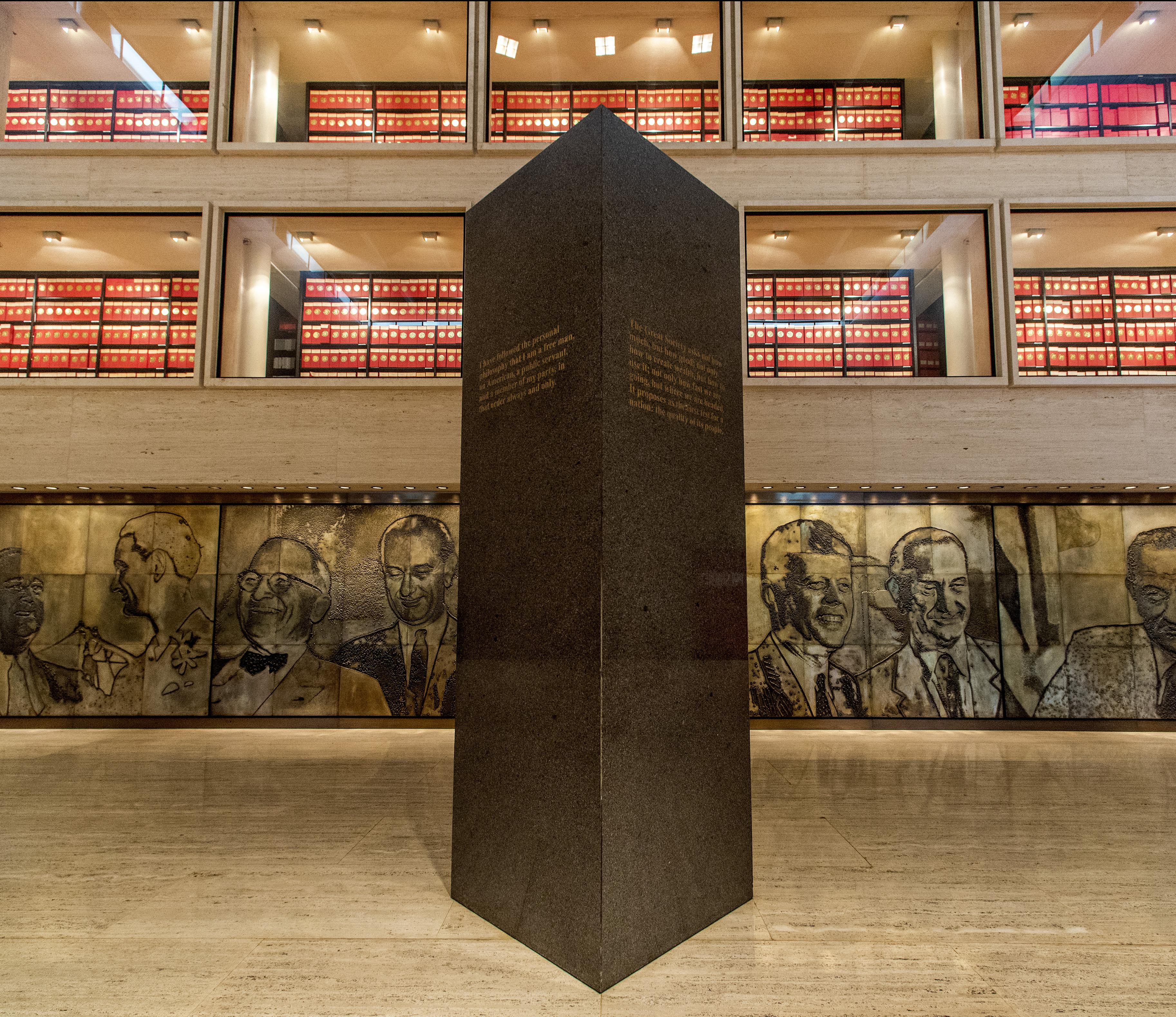 The Great Hall in the LBJ Presidential Library.