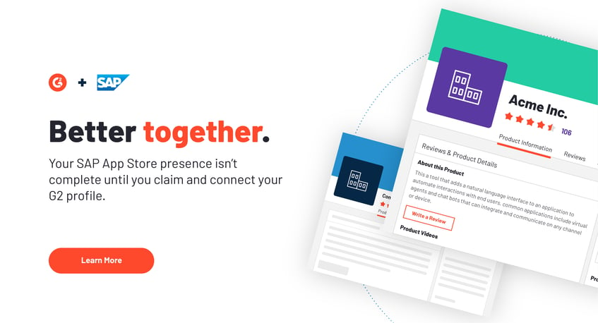 G2 and SAP Announce App Center Partnership Expansion