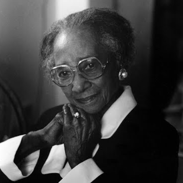 A black and white image of Mable B. Little, a civil rights activist in Tulsa