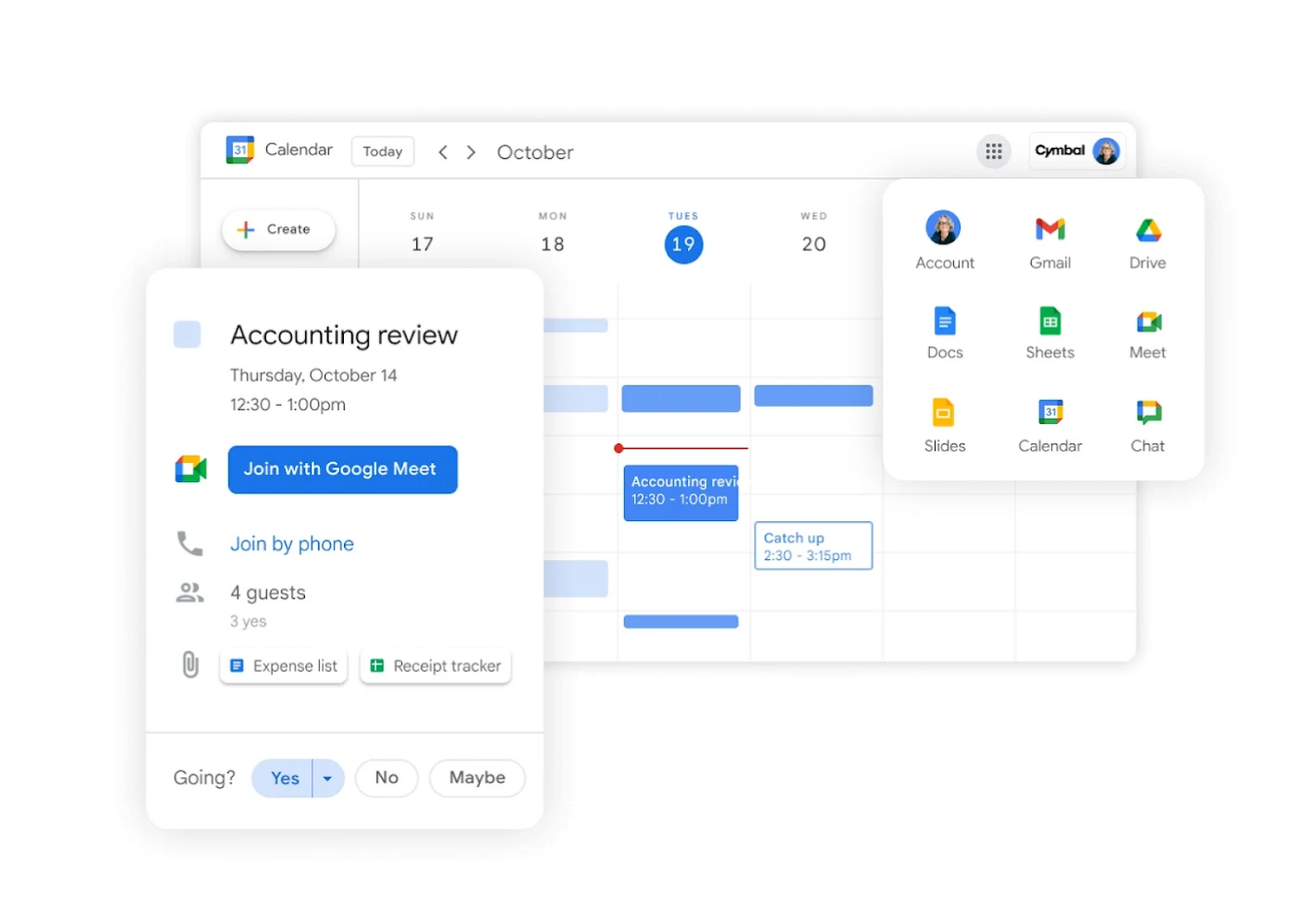 Google Workspace includes Google Meet, Chat, Drive, Docs, Sheets and Slides in one subscription. 