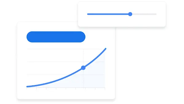 UI van het Google Ads-dashboard met een diagram voor conversies op basis van budget.