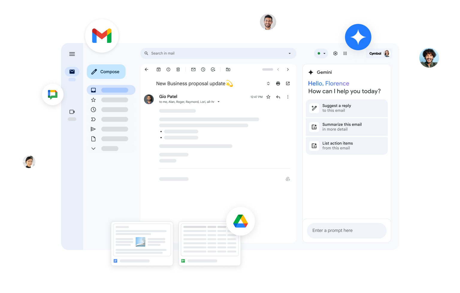 Gemini dans Gmail aide les utilisateurs à rédiger des réponses, à résumer des e-mails et à lister des tâches.