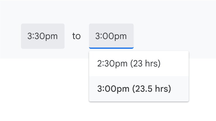 UI menunjukkan waktu rapat yang akan diperpanjang hingga 23,5 jam