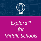 Explora for Middle Schools logo
