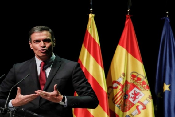 Sanchez hopes his gesture will foster a peaceful dialogue about Catalonia’s future/Aljazeera.