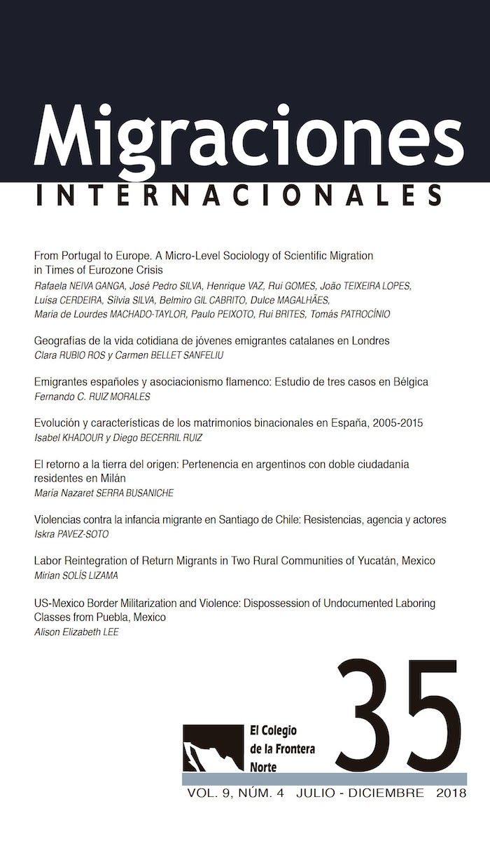 Portada de Migraciones Internacionales 35