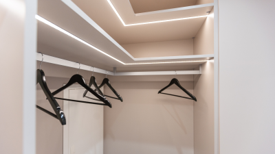 empty closet with hangers