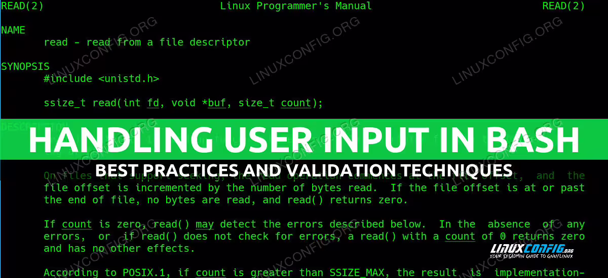 Handling User Input in Bash Scripts
