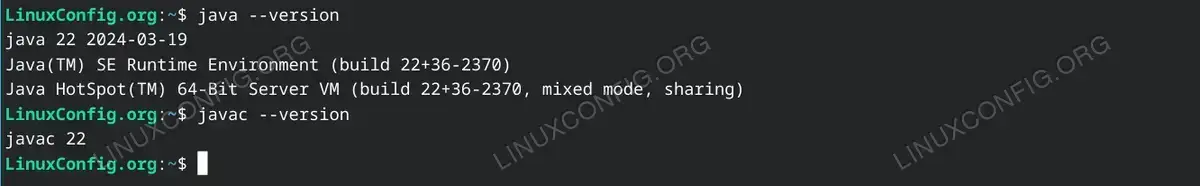 version of Oracle Java you installed