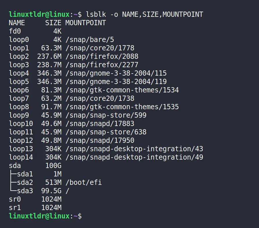 Custom columns in the output