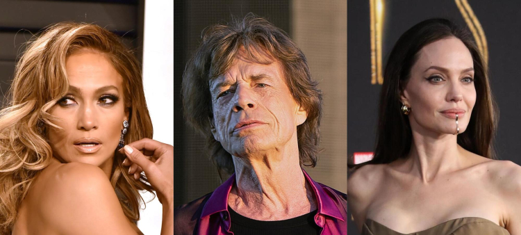 Jennifer López, Mick Jagger y Angelina Jolie.