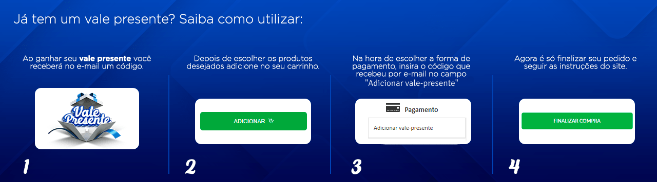 Como utilizar o vale presente das Livrarias Curitiba