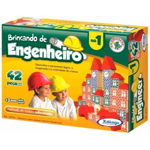 brincando de engenheiro 42 peças