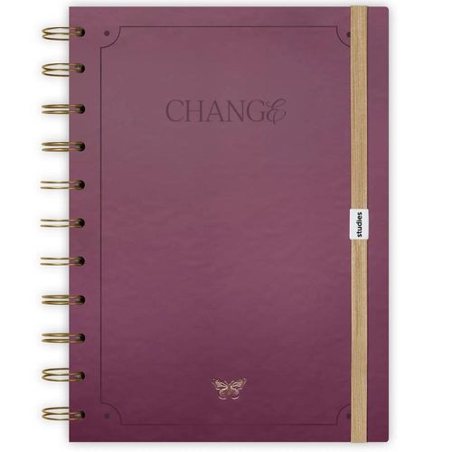 caderno universitário change 110 folhas studies