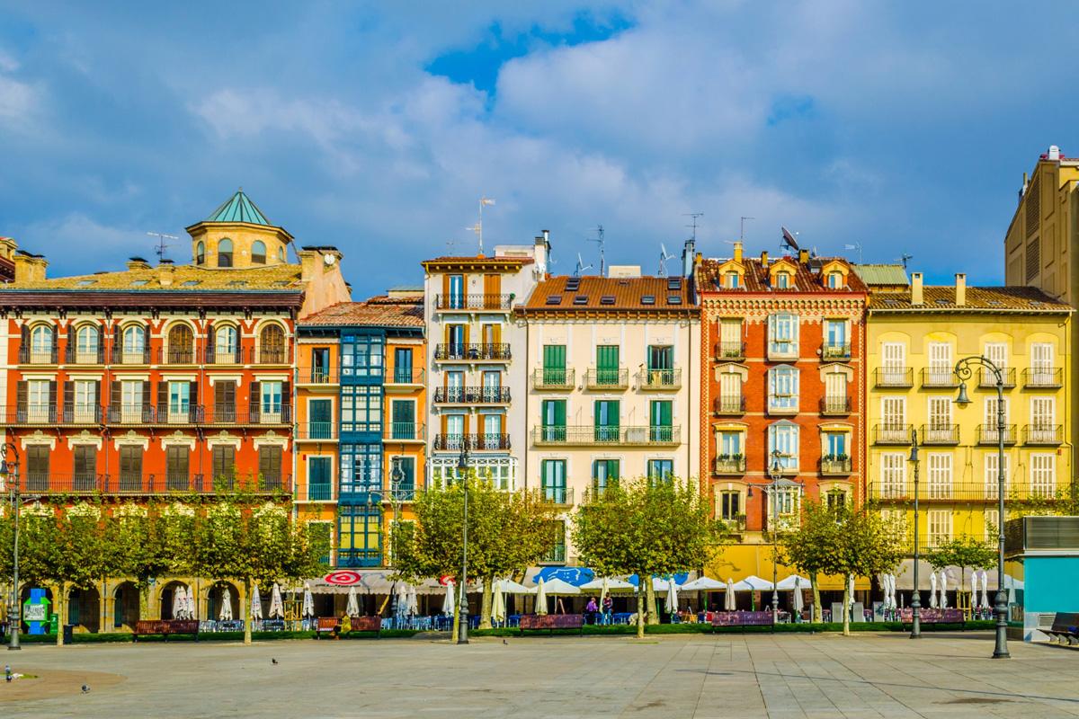 Plaza Castillo, Pamplona, Navarra, España