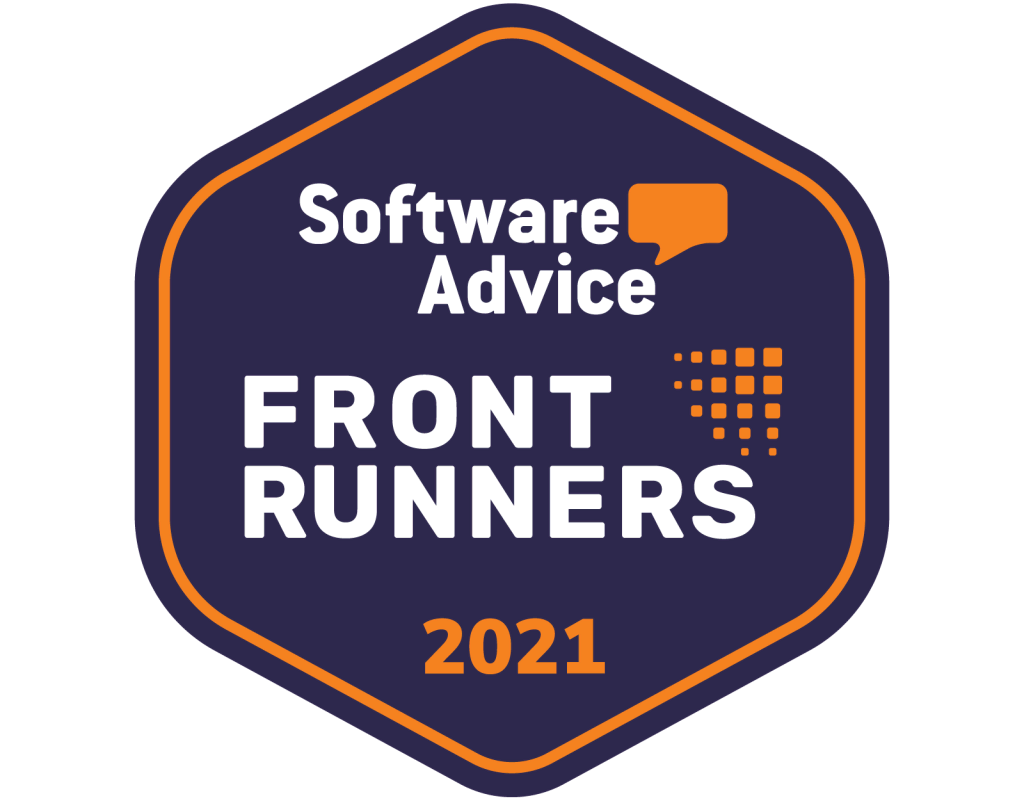 Software Advice Front Runners 2021 badge