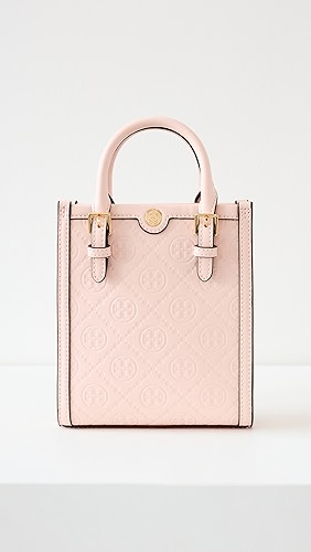 Tory Burch T Monogram Debossed Mini Tote.