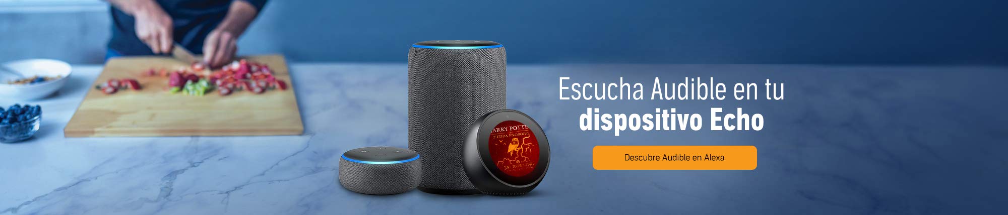 Escucha Audible en tu dispositivo Echo.