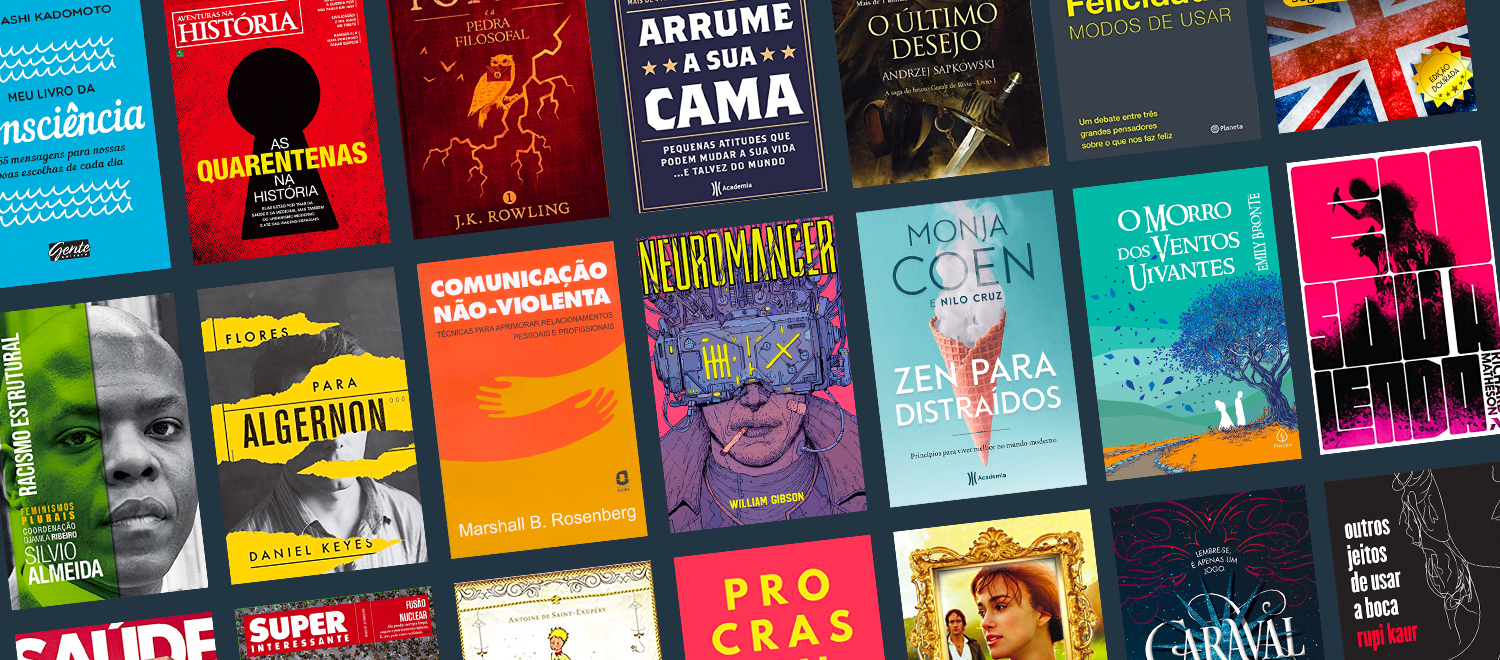 Alguns dos títulos disponíveis no Kindle Unlimited