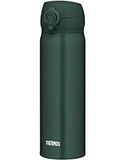 【Amazon.co.jp 限定】サーモス 水筒 真空断熱ケータイマグ 0.5L ダークグリーン 飲み口外せてお手入れ簡単 軽量タイプ ワンタッチオープン ステンレス ボトル 保温保冷 JNL-505 DG
