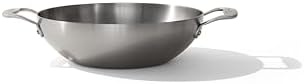 Made In Cookware - 10" Stainless Steel Kadai Pan - 5 Ply Stainless Clad - Professional Cookware- Crafted in Italy - Induction Compatible