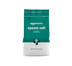 Amazon Basics Epsom Salt Soaking Aid, Eucalyptus Scented, 3 Pound (Pack of 1) (Previously Solimo)