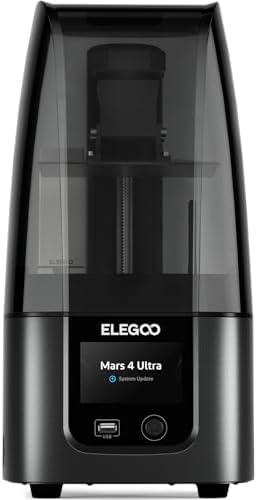 ELEGOO Impressora 3D Mars 4 Ultra Msla, Impressora 3D de Resina de Mesa com LCD Monocromático de 7" 9K, Conectividade Wi-Fi, Sistema de Nivelamento Sem Esforço, Tamanho de Impressão de 6,04X3,06X6,5"