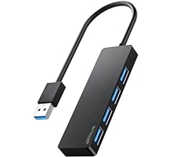 ANYPLUS USBハブ 3.0, 4ポートUSB Hub,USB A 分岐 5Gbps高速転送 バスパワー 軽量 コンパクト MacBook/iMac/Surface Pro 等 軽量 対応 テレワーク 在宅勤務