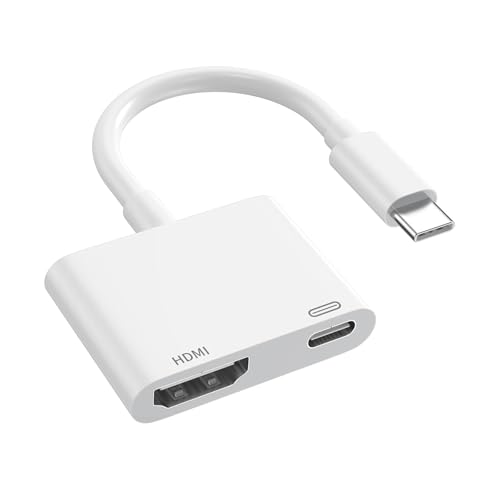 USB Type C HDMI 変換アダプタ 【2024新登場】 iPhone 15 HDMI 変換ケーブル 2in1 4K 遅延なし音声同期出力 急速充電 電源不要 設定不要 iPad/iPhone用 Digital AVアダプタ ミラーリング TV大画面 PS3/PS4/swith適用