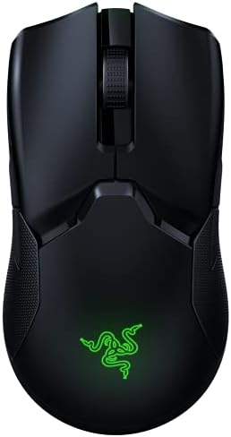 Razer Viper Ultimate Lightweight Wireless Gaming Mouse: Fastest Gaming Switches - 20K DPI Optical Sensor - Chroma Lighting - 8 Programmable Buttons - 70 Hr Battery - Classic Black