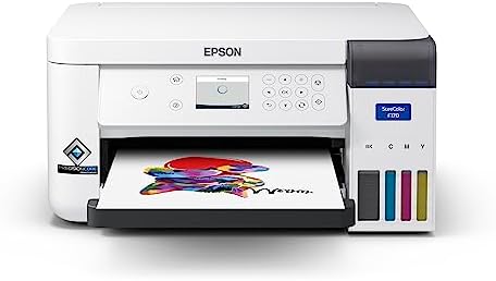 EPSON Impressora Sublimática Surecolor F170, tanque de tinta colorida - USB, A4, Branca, C11CJ80202