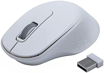 C3Tech Mouse M-BT200WH Branco Wireless 2.4GHZ e Bluetooth Ergonomico MacOS, Chrome OS, Windows