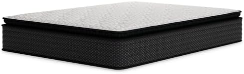 Signature Design by Ashley Limited Edition Pillow Top 13 Inch Pillow Top Hybrid Mattress with Gel Memory Foam and Edge Support for Cool Sleep and Pressure Relief, Queen