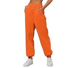 Womens High Waisted Baggy Sweatpants 2024 Fall Jogger Pants Y2k Trendy Lounge Trousers with Pockets