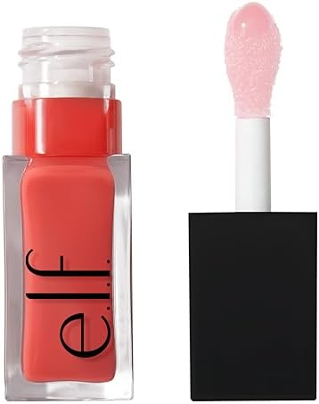 e.l.f. Glow Reviver Lip Oil, Nourishing Tinted Lip Oil For A High-shine Finish, Infused With Jojoba Oil, Vegan & Cruelty-free, Pink Quartz