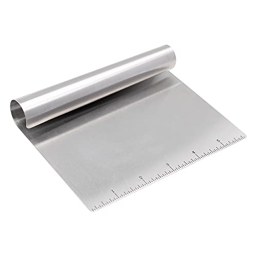 Mimo Style Espátula Prática Para Confeitar, Raspar, Cortar, Organizar, Dividir Massas, Com Régua Medidora de 15 cm, Resistent