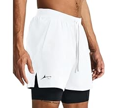 2 in 1 Active Dual Shorts with Inner Tights Layer | Men's Double Layer Short for Running, Gym & Sports