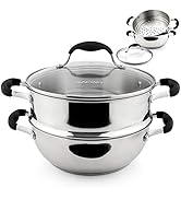 AVACRAFT 18/10, 3 Piece Stainless Steel Steamer Cooking Pot Set, Steamer for Cooking, Steamer Pan...