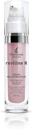 MANTECORP - Sérum Rejuvenescedor Facial Reviline R - Estimula Produção de Colágeno, Textura Leve, Rápida Absorção - Ácido Hialurônico, Retinol - 30ml