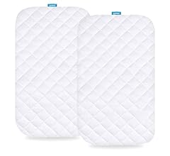 Waterproof Bassinet Mattress Pad Cover Compatible with Baby Delight Beside Me Dreamer Bassinet, 2 Pack, Ultra Soft Viscose …