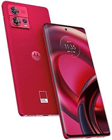 Smartphone Motorola Edge 30 Fusion 5G 256 GB 8 GB RAM Viva Magenta - Couro vegano