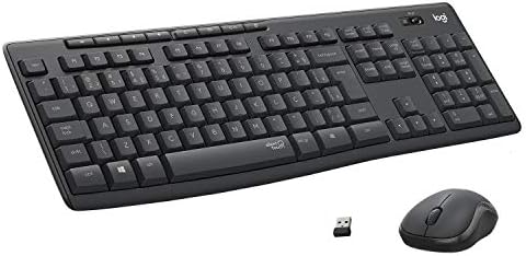 Combo Teclado e Mouse sem fio Logitech MK295 com Digitação e Clique Silencioso, Teclas de Mídia de Fácil Acesso, Conexão USB, Pilhas Inclusas e Layout ABNT2