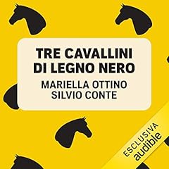 Tre cavallini di legno nero copertina