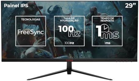 Monitor Gamer Pichau Nexus Wide 29, 29 Pol, IPS, Ultrawide, WFHD, 1ms, 100Hz, FreeSync, HDMI/DP, PG-NXSW29-BL01