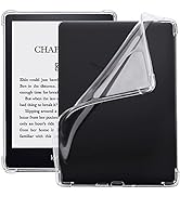 WALNEW Clear Case for 6.8” Kindle Paperwhite M2L3EK / M2L4EK, Soft Transparent TPU Cover with Enh...