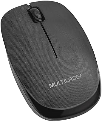 Multilaser MO251 - Mouse Sem Fio 2.4 Ghz 1200 DPI Usb, Preto, normal