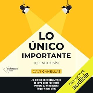 Diseño de la portada del título Lo único importante