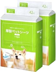 by Amazon ペットシーツ 厚型 ワイド 42枚x2袋(84枚)