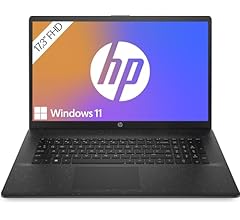 HP Laptop / 17,3" FHD Display / AMD Ryzen 5 7520U / 8GB DDR5 RAM / 512GB SSD / AMD Radeon-Grafik / Windows 11 / QWERTZ / Sc…